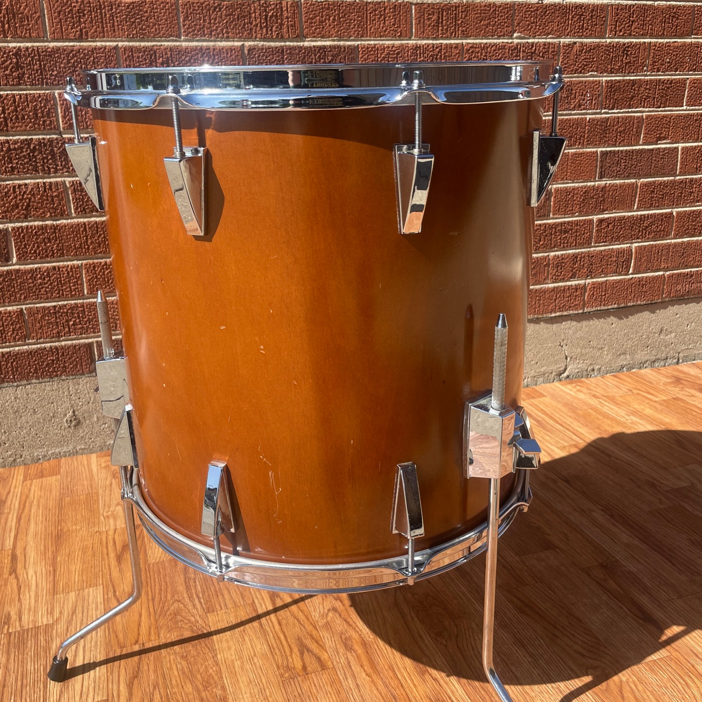1970s Yamaha 16x16 7000 Series Floor Tom Drum Real Wood FT-716D