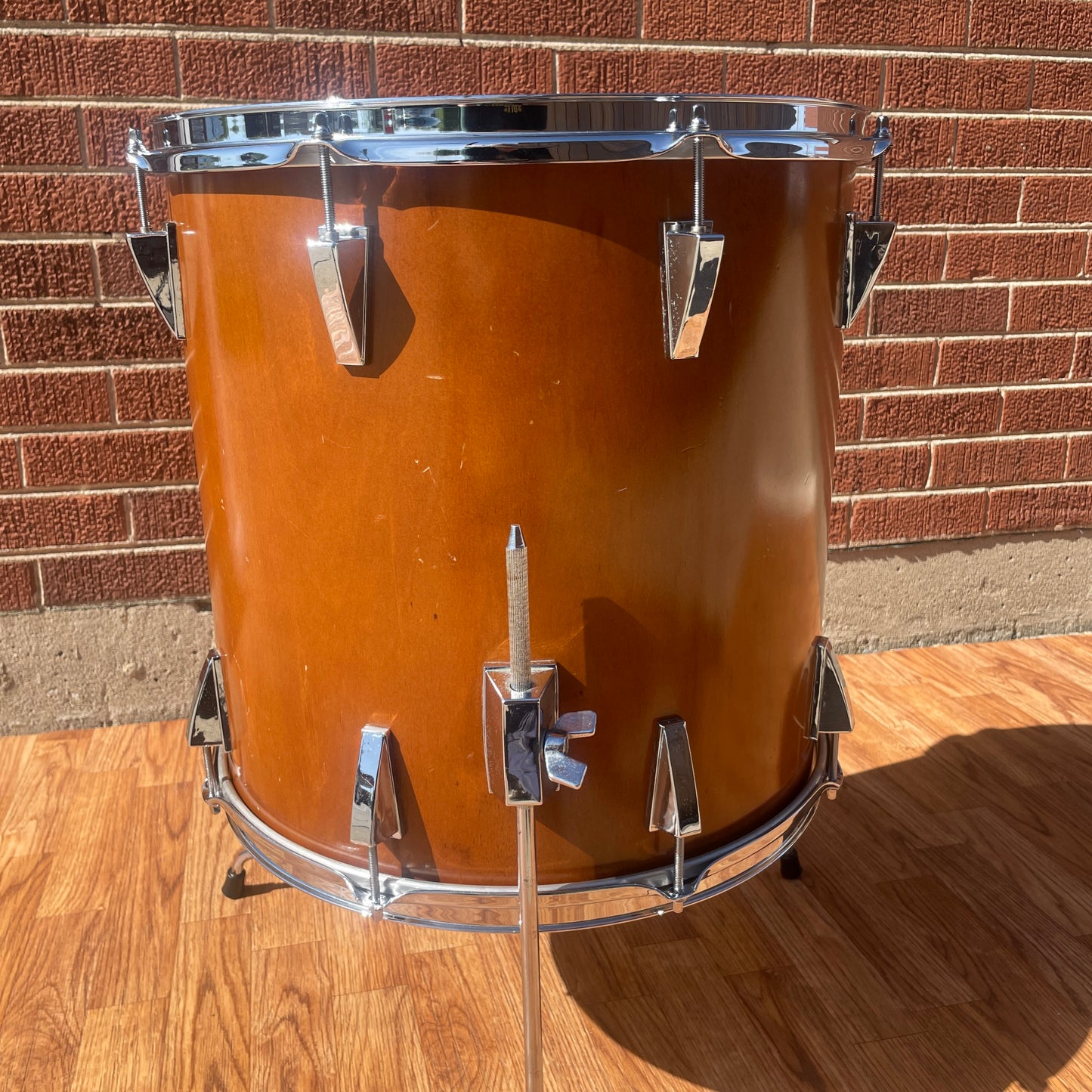 1970s Yamaha 16x16 7000 Series Floor Tom Drum Real Wood FT-716D