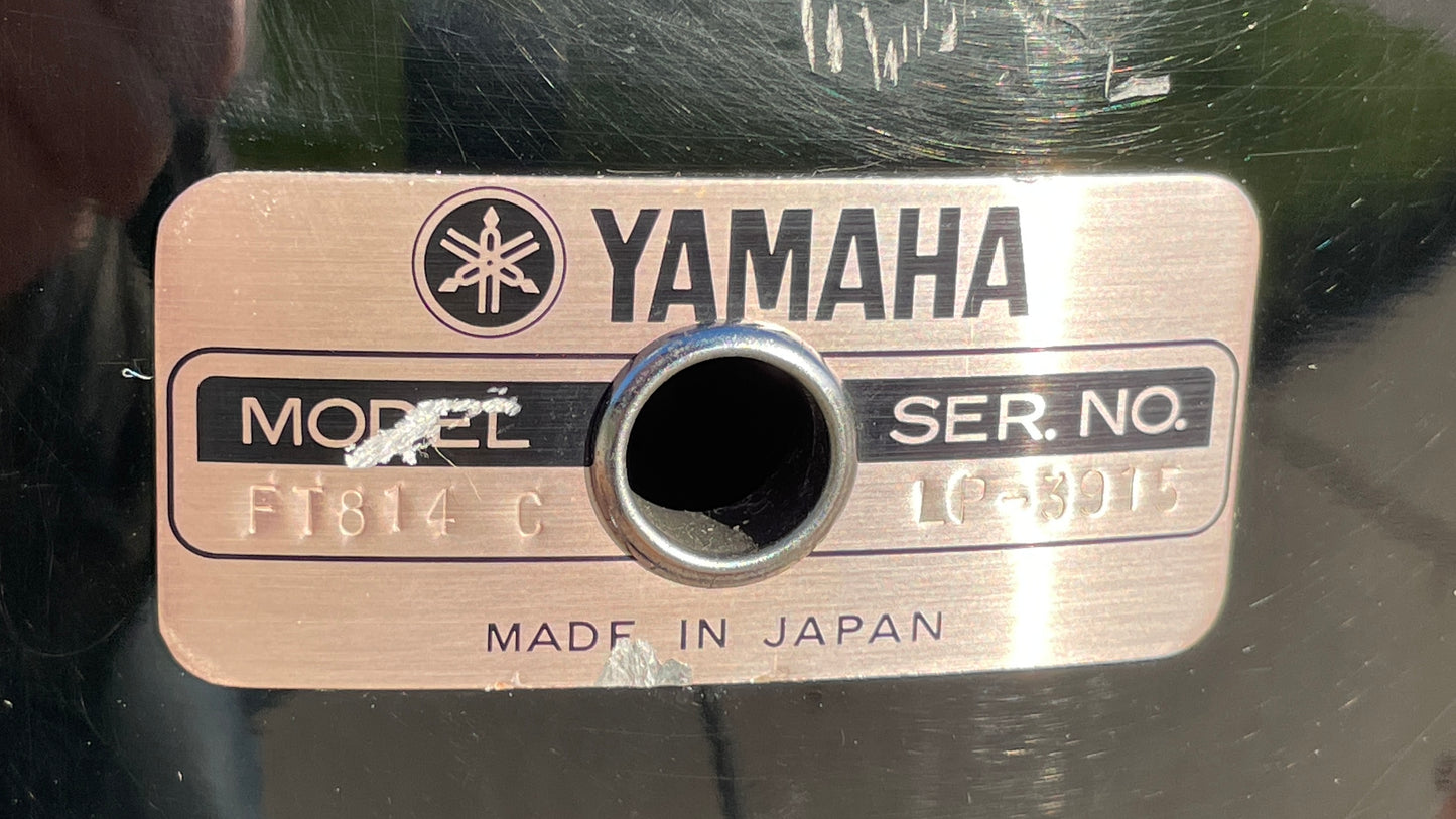 1985 Yamaha 8000 Tour Custom Drum Set 20/10/12/14 Solid Black MIJ