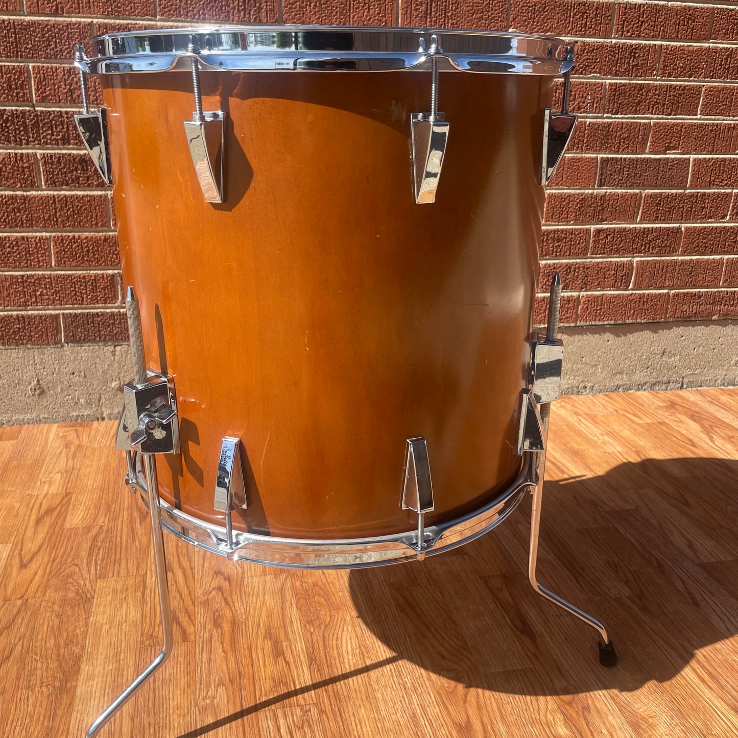 1970s Yamaha 16x16 7000 Series Floor Tom Drum Real Wood FT-716D