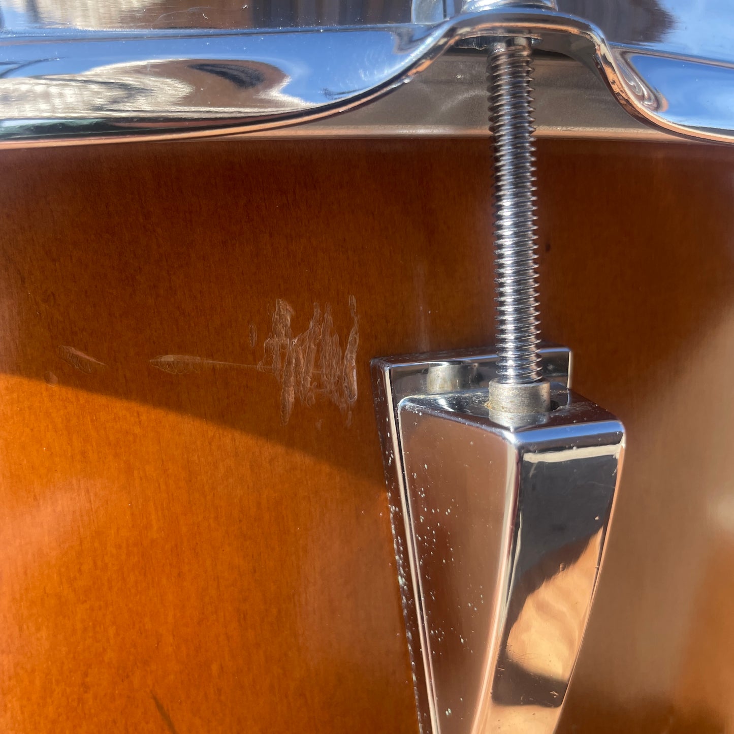 1970s Yamaha 16x16 7000 Series Floor Tom Drum Real Wood FT-716D