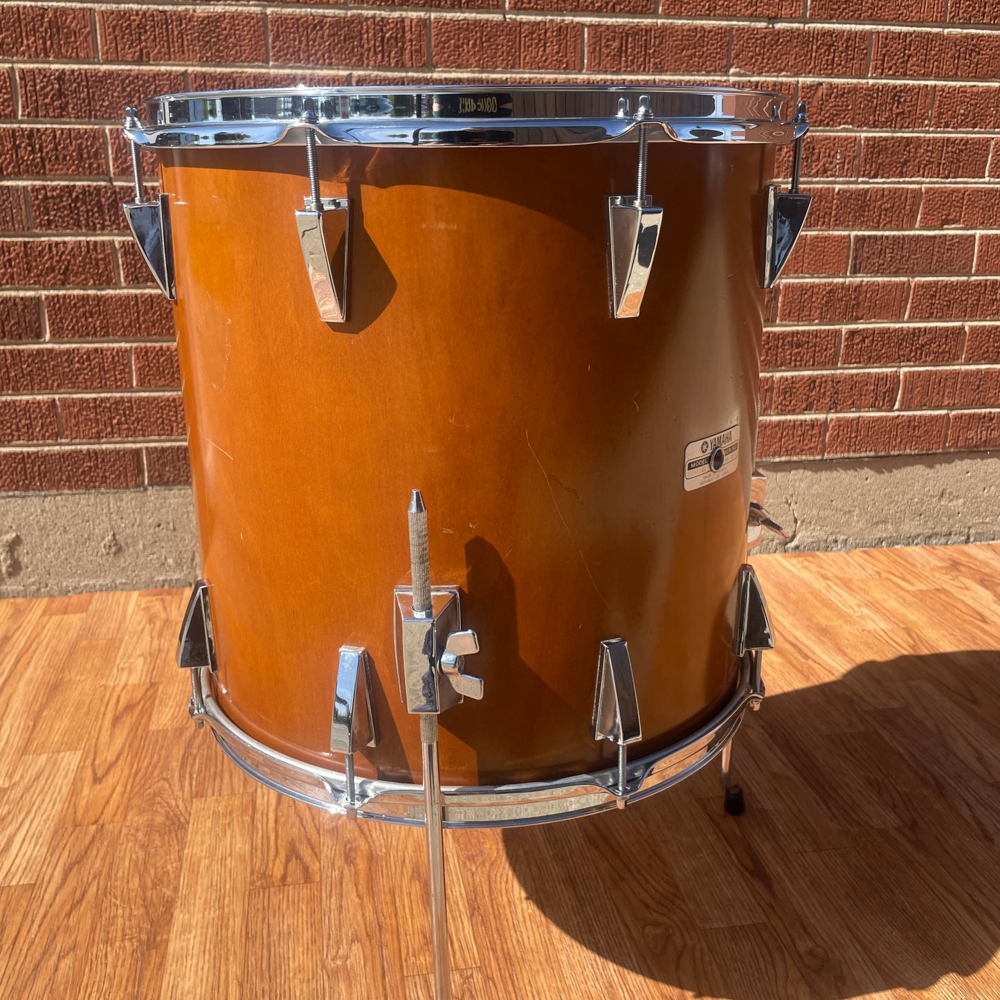 1970s Yamaha 16x16 7000 Series Floor Tom Drum Real Wood FT-716D