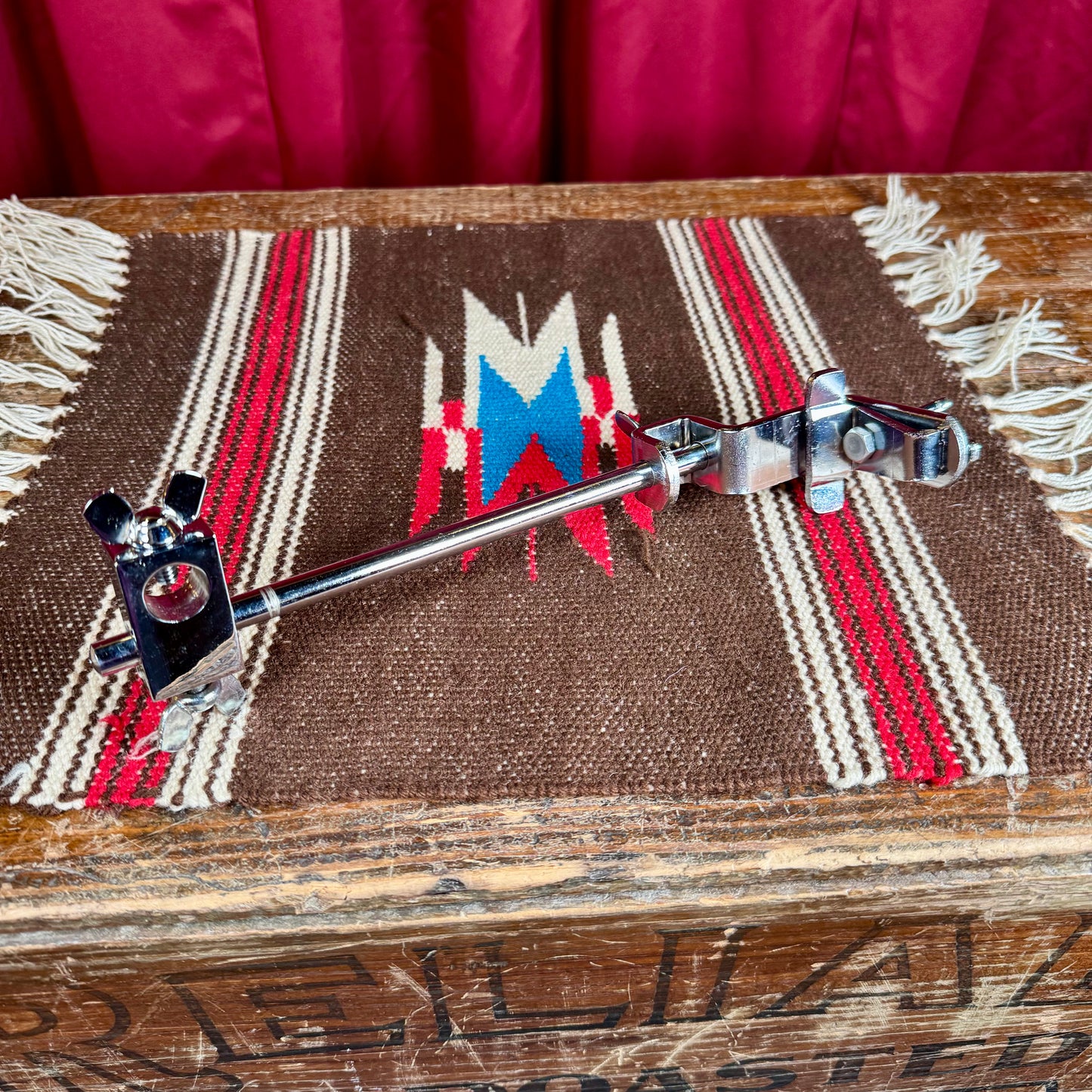 1960s-1970s Ludwig No. 1127 Bass Drum Hoop Mount Hi-Hat Brace 5/8"