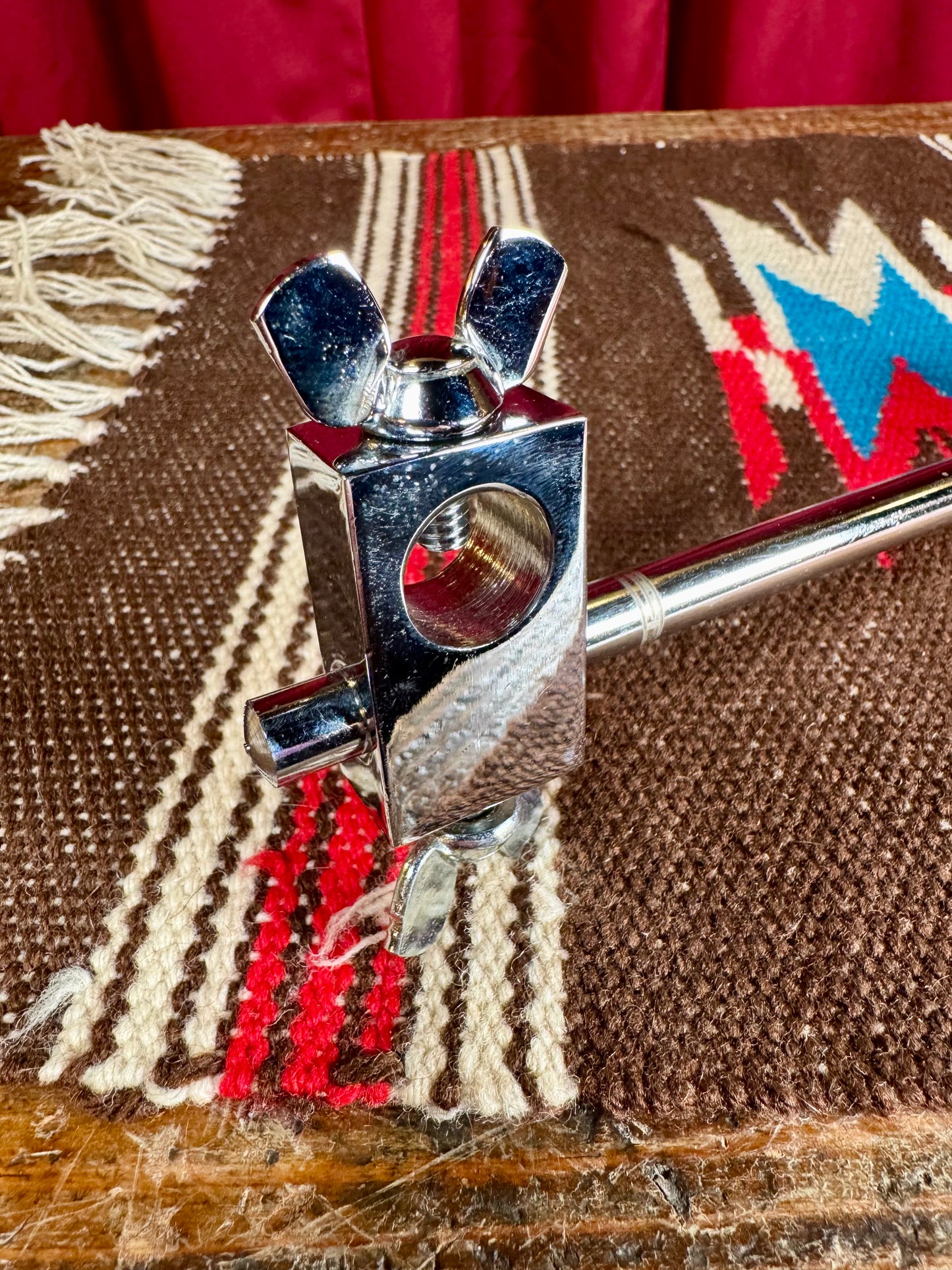 1960s-1970s Ludwig No. 1127 Bass Drum Hoop Mount Hi-Hat Brace 5/8"