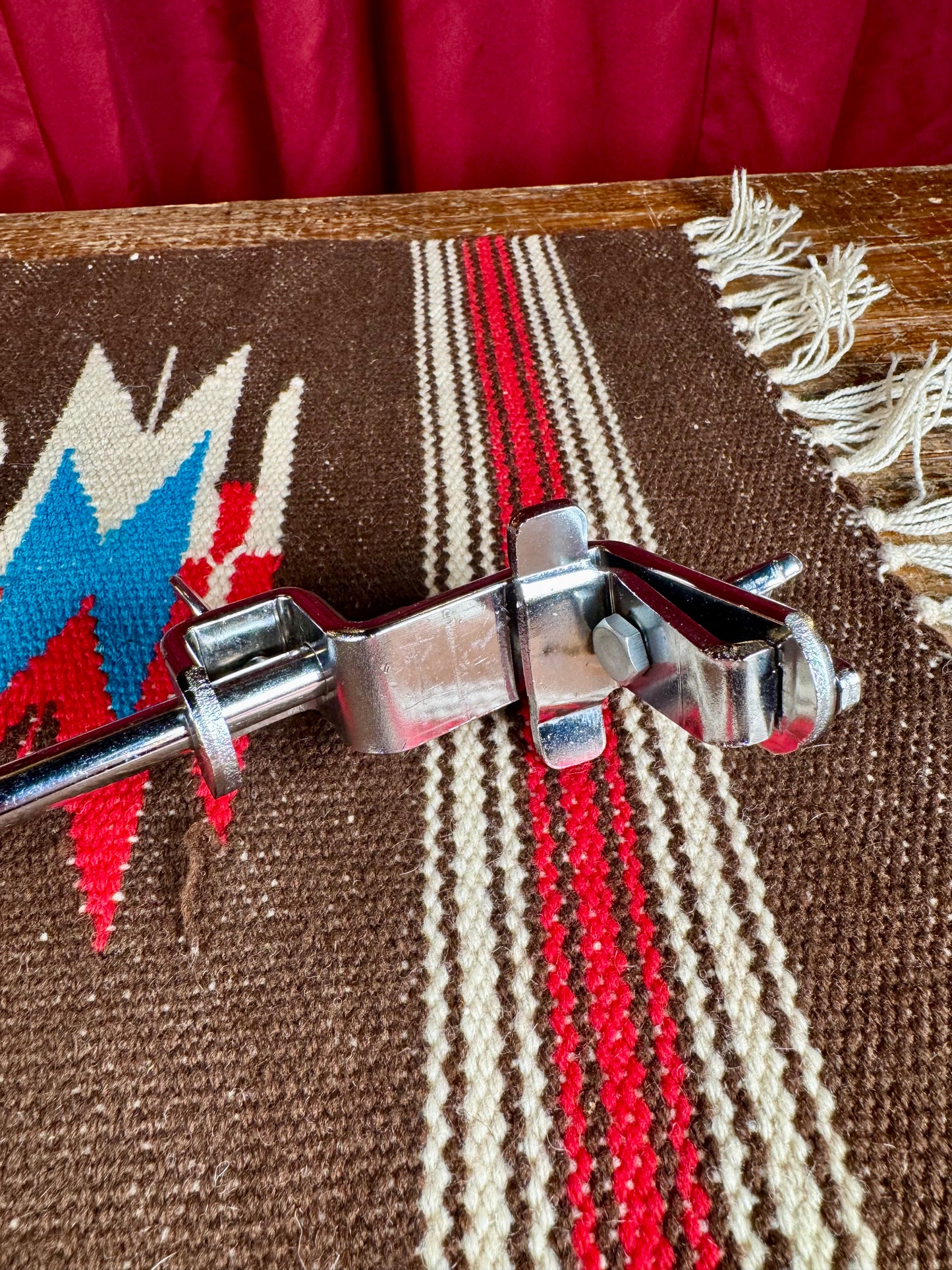 1960s-1970s Ludwig No. 1127 Bass Drum Hoop Mount Hi-Hat Brace 5/8"