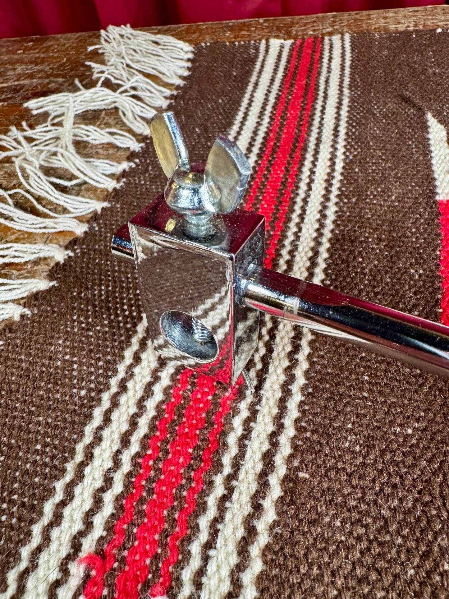 1960s-1970s Ludwig No. 1127 Bass Drum Hoop Mount Hi-Hat Brace 5/8"