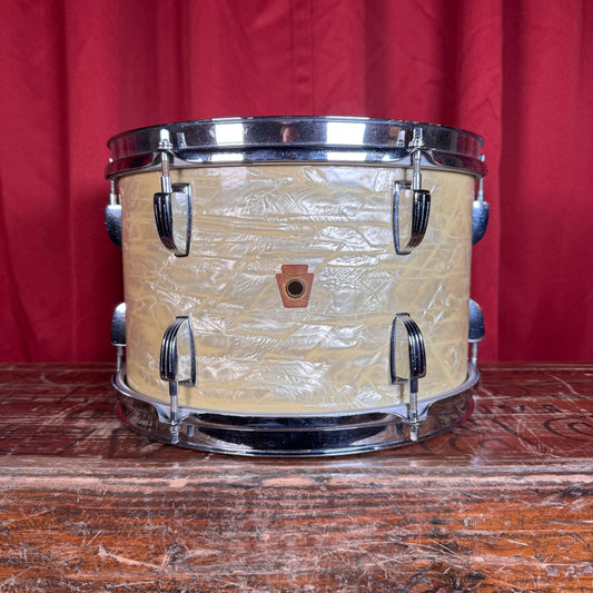 1960s Ludwig 8x12 Super Classic Tom Drum White Marine Pearl