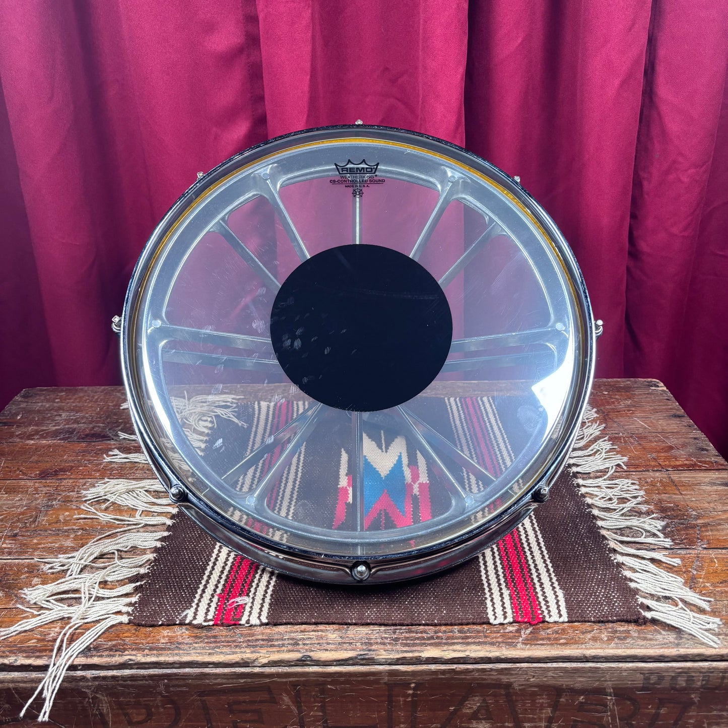 Vintage Remo 14" Roto Tom Drum Chrome RotoTom
