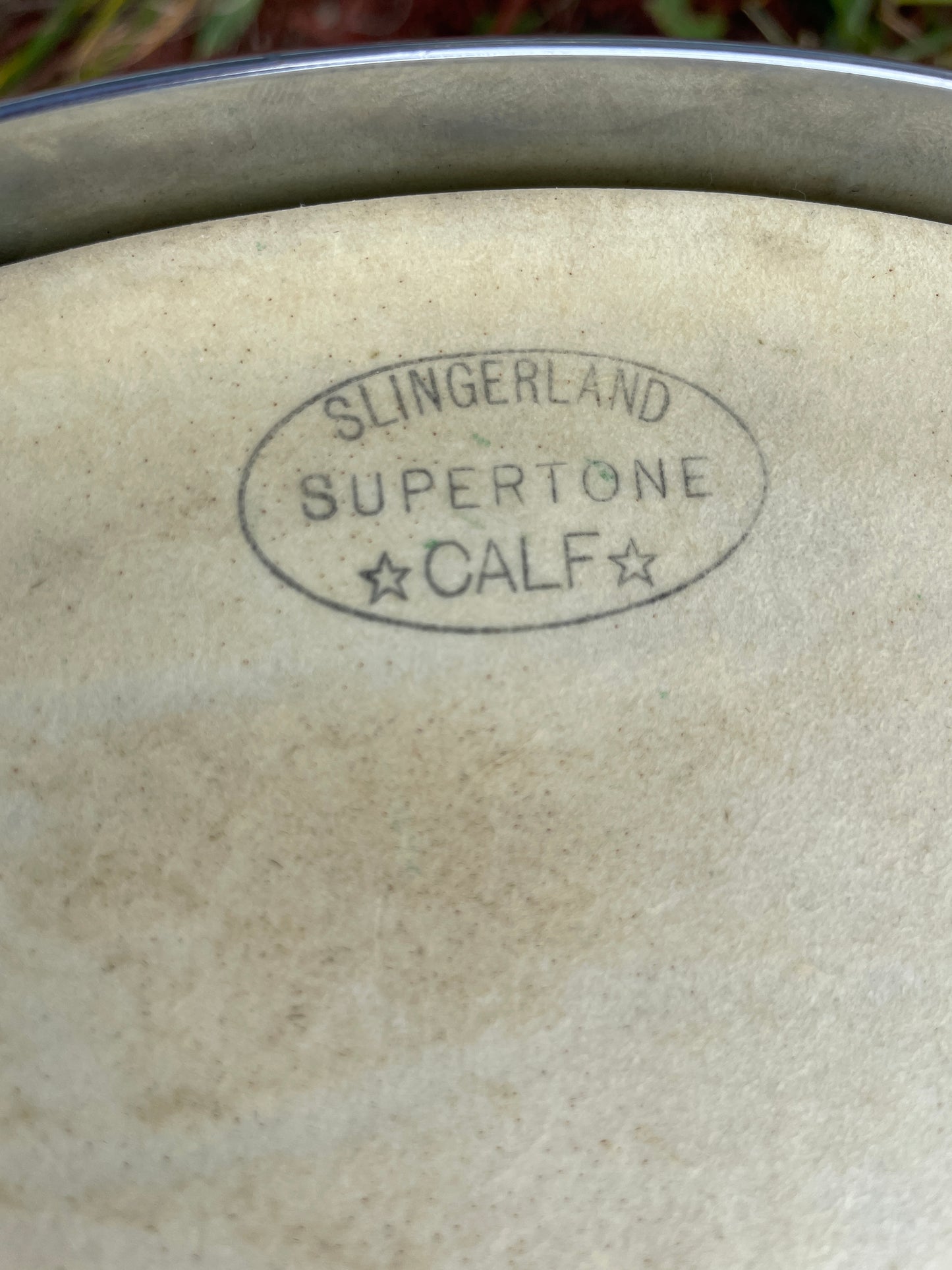 1930s Slingerland Barrett Deems 12x14 Radio King Tom Drum White Marine Pearl w/ Stand