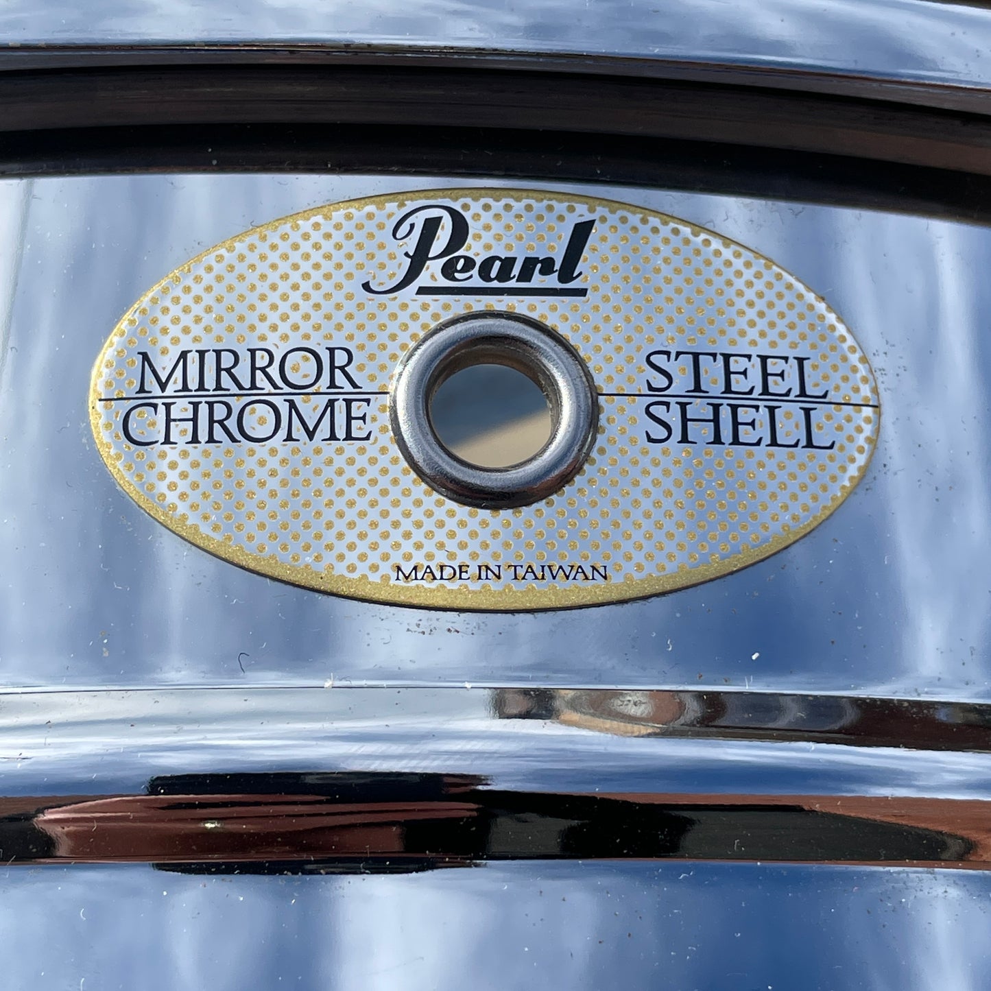 2000s Pearl Standard Steel 5.5x14 Snare Drum Mirror Chrome SS1455