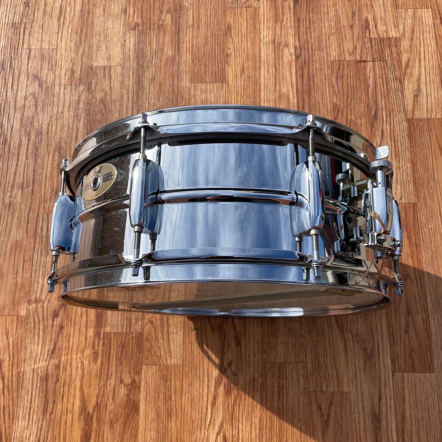 2000s Pearl Standard Steel 5.5x14 Snare Drum Mirror Chrome SS1455