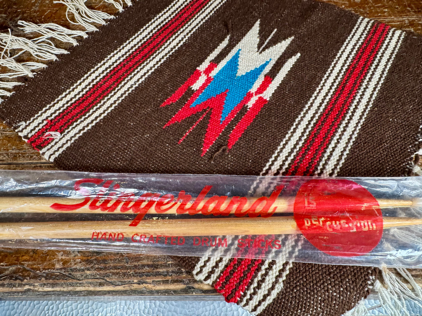 1970s Slingerland Louie Bellson LBN Nylon Tip Drum Sticks w/ Original Bag NOS