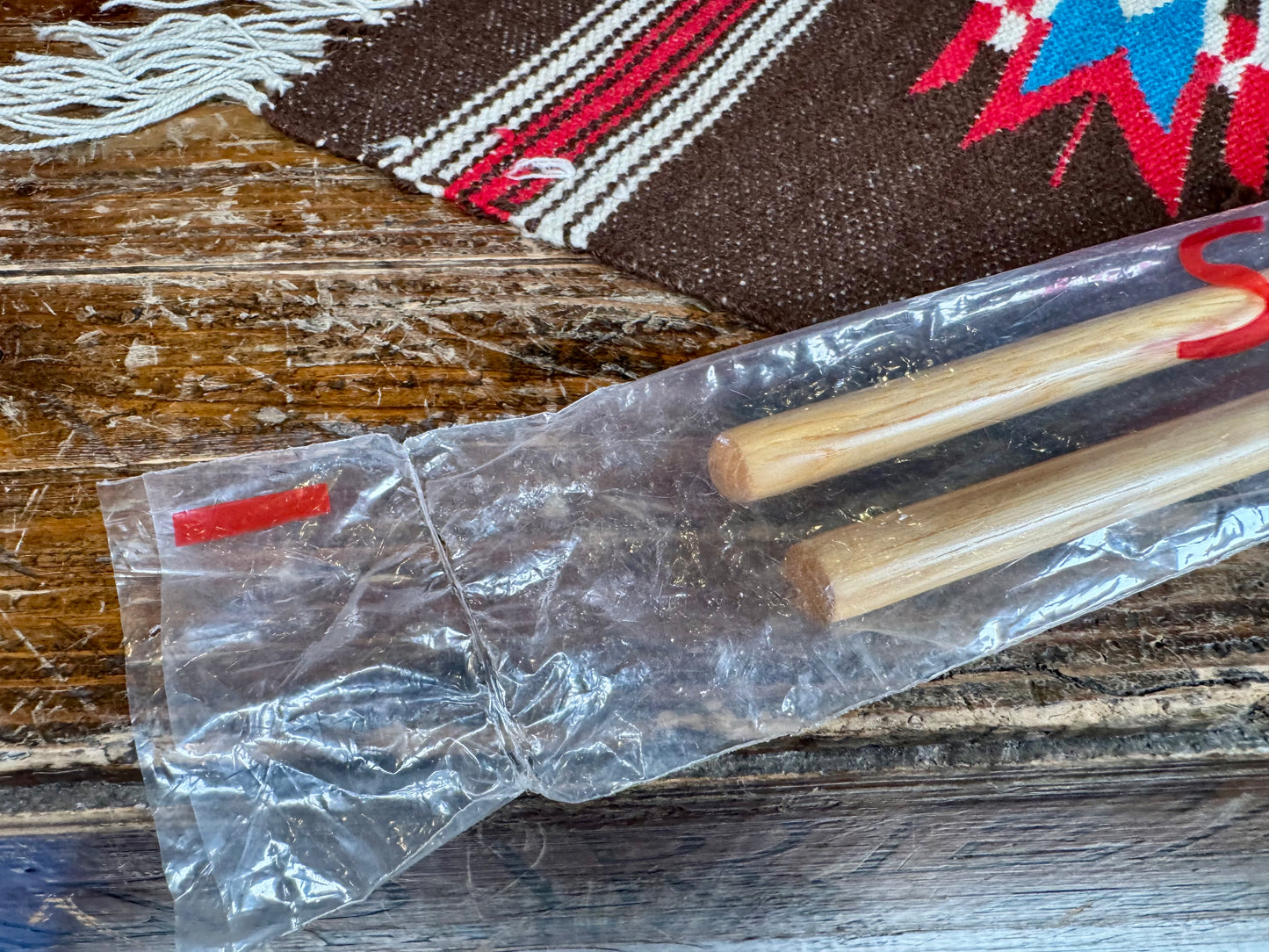 1970s Slingerland Louie Bellson LBN Nylon Tip Drum Sticks w/ Original Bag NOS