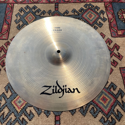 16" Zildjian A 1980s Thin Crash Cymbal 1084g *Video Demo*