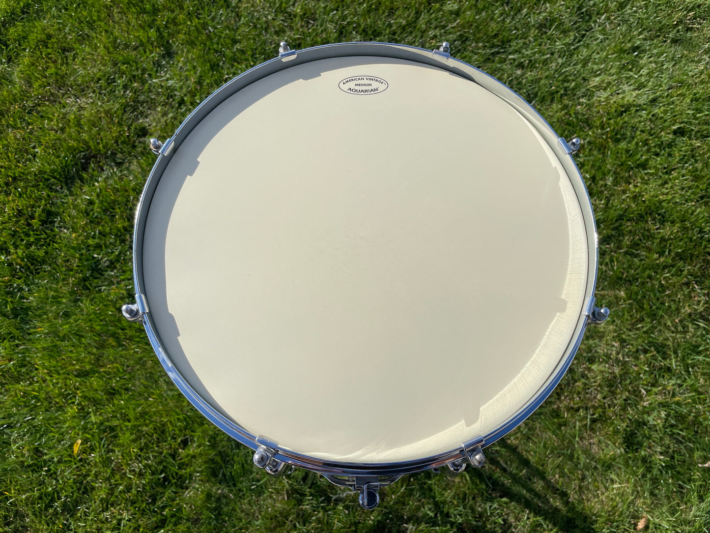 1960s Slingerland 7x14 Student Model No. 157 Snare Drum Blue Lacquer