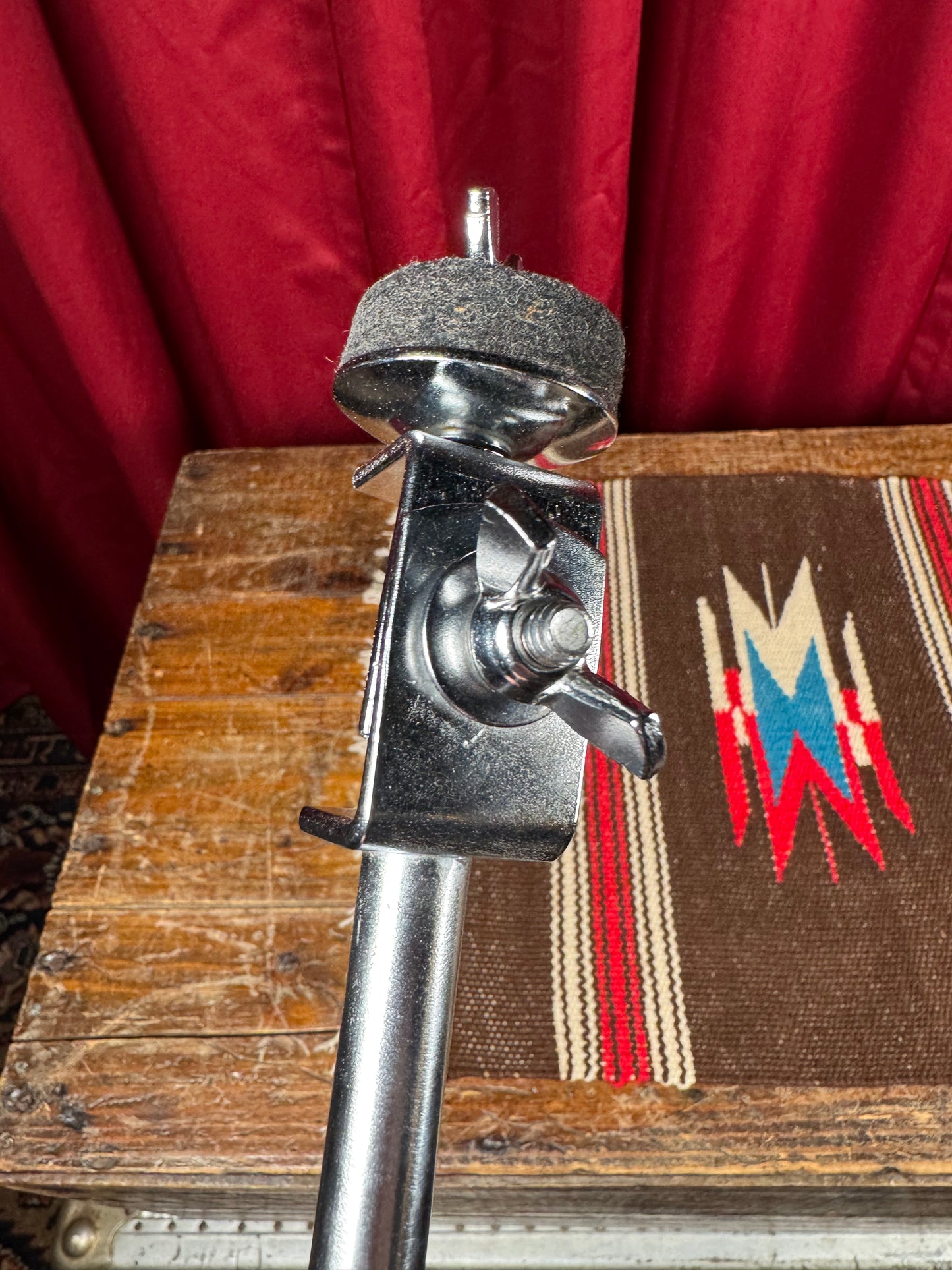 1960s Gretsch Telescoping L-Arm Cymbal Holder No. 4805 Round Badge Era * MINTY *