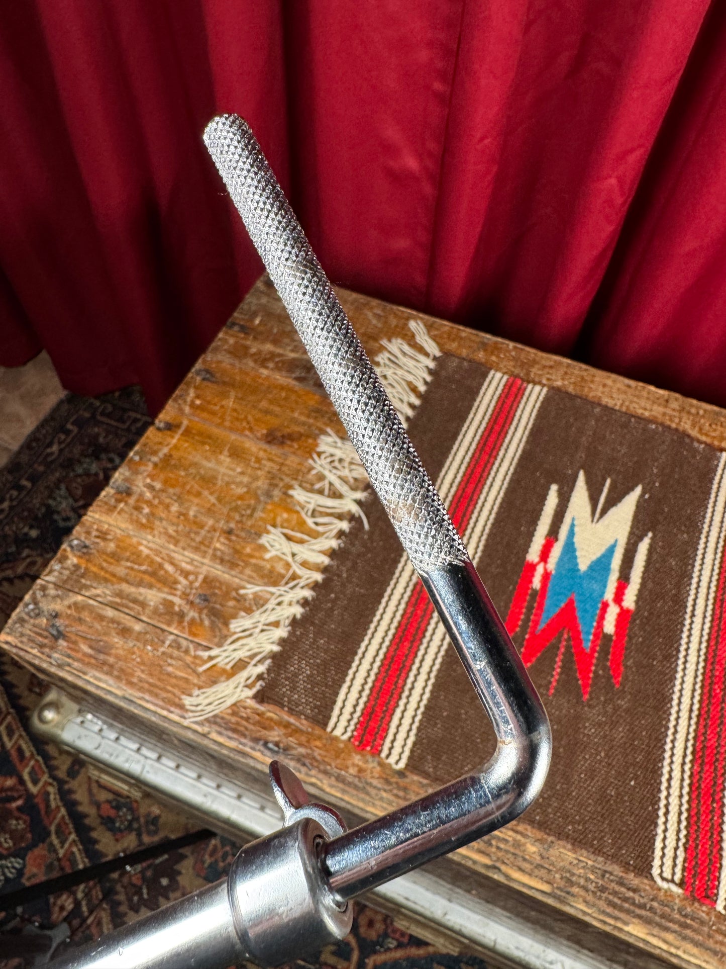 1960s Gretsch Telescoping L-Arm Cymbal Holder No. 4805 Round Badge Era * MINTY *