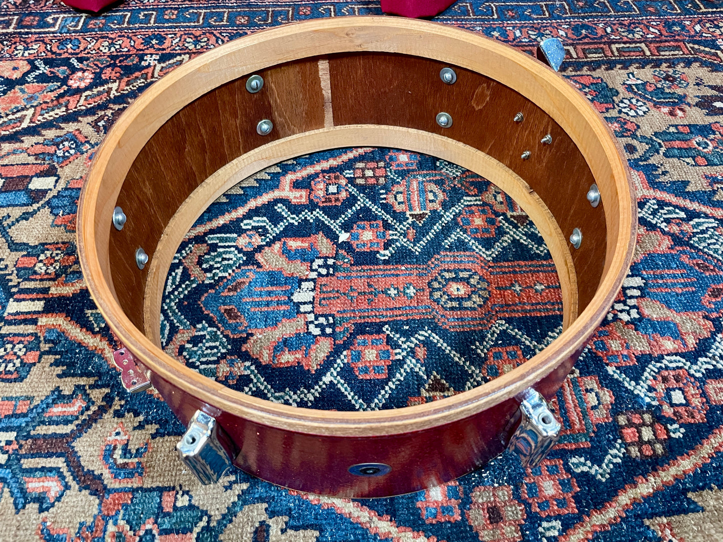 1960s Zim-Gar Drum Set Red Sparkle 20/12/14 w/ 5.5x14 Snare MIJ Japan