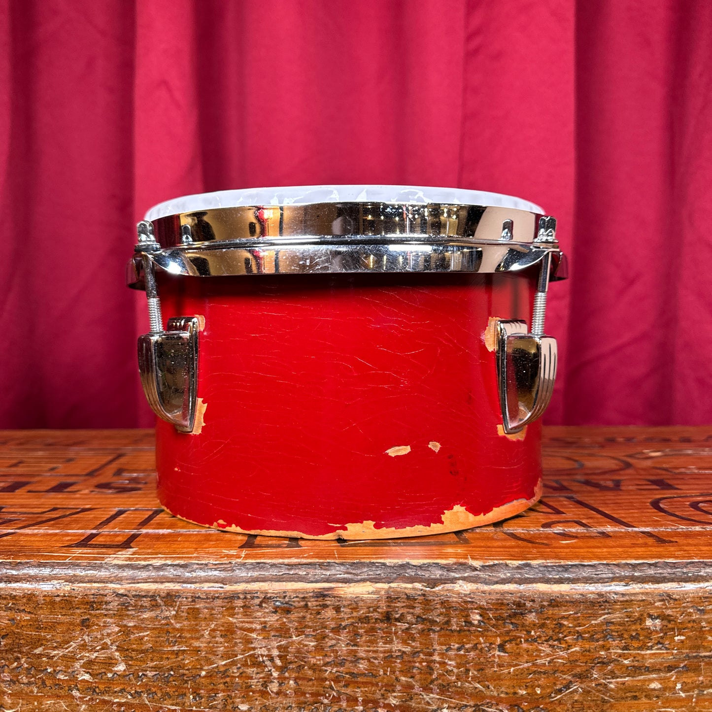 1970s Ludwig 6" & 8" No. 2358L Tunable Bongos Red