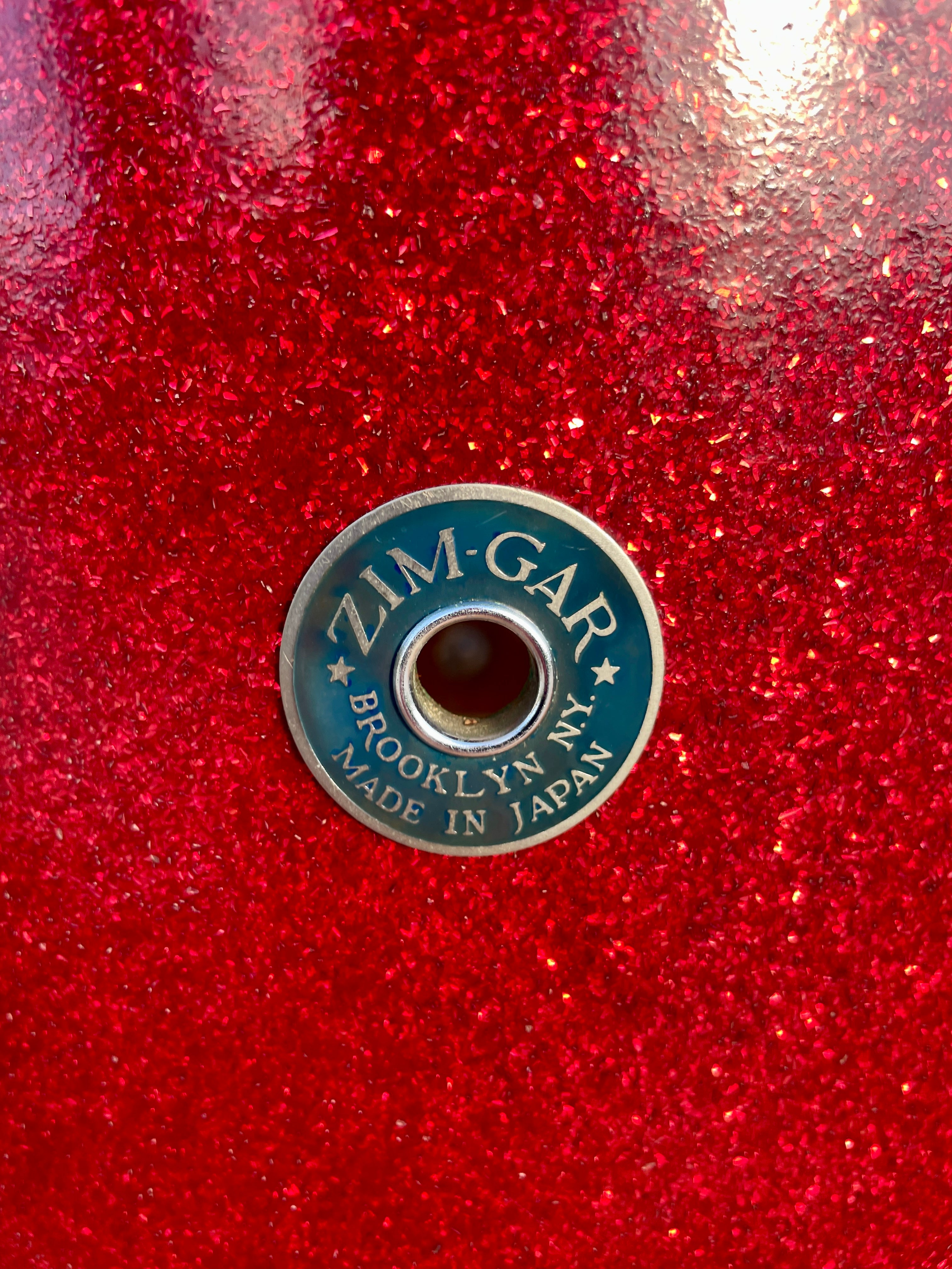 1960s Zim-Gar Drum Set Red Sparkle 20/12/14 w/ 5.5x14 Snare MIJ