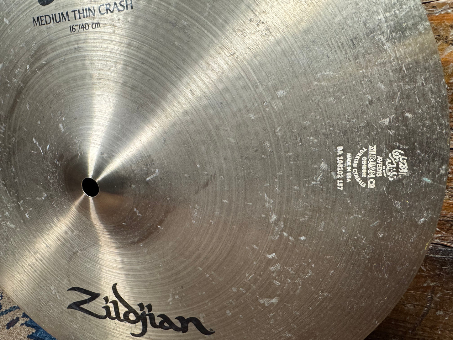 16" Zildjian A Medium Thin Crash Cymbal 1020g *Video Demo*