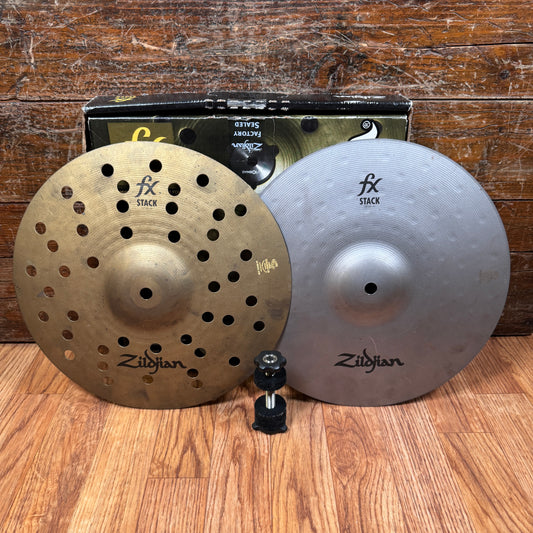 12" Zildjian FXS12 FX Stack Cymbal Pair w/ Cymbolt Mount