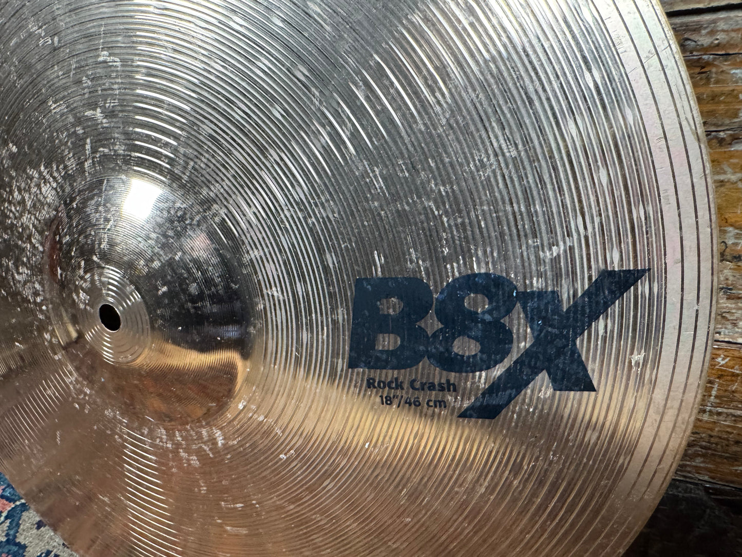 18" Sabian B8X Rock Crash Cymbal 1672g *Video Demo*