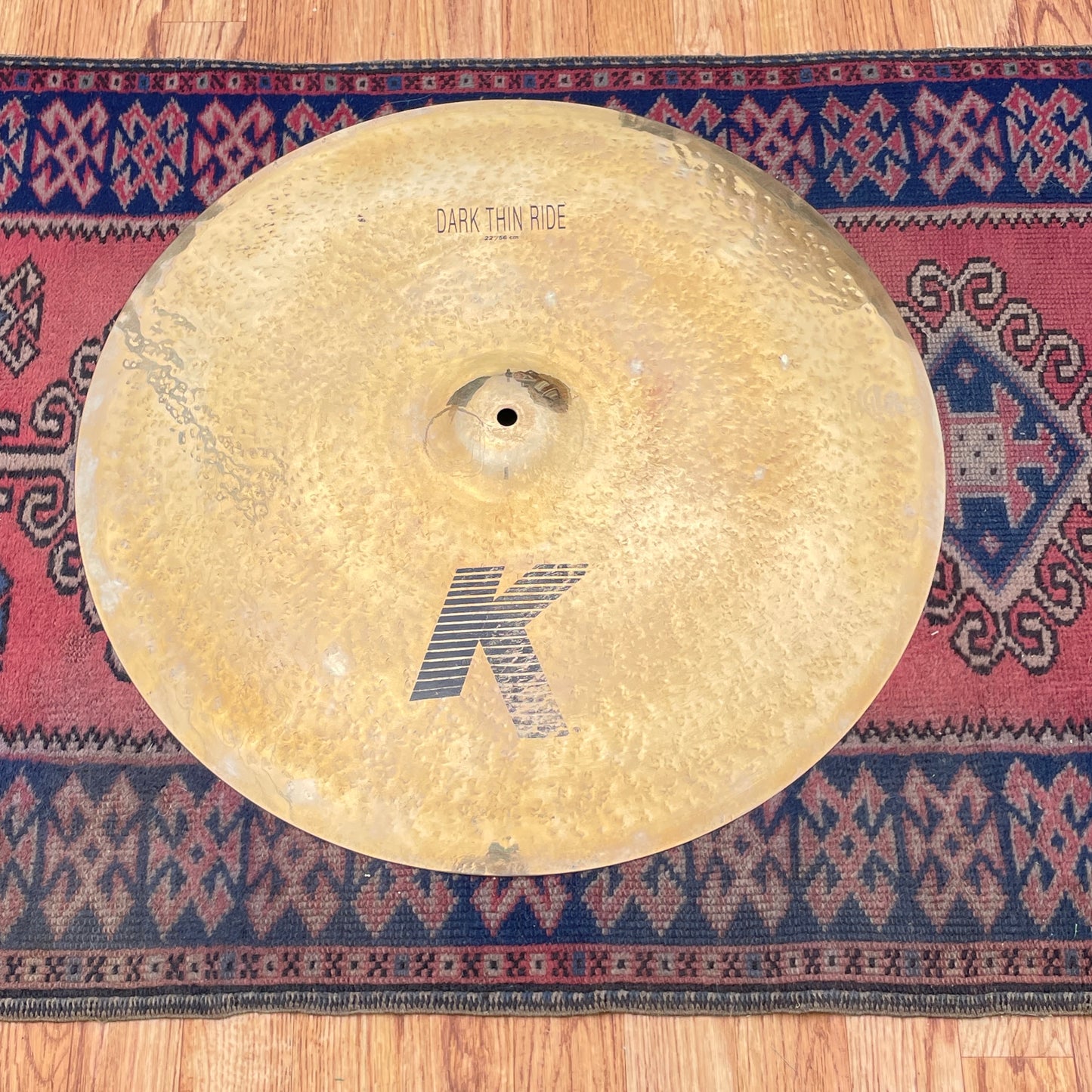 No Longer Made 22" Zildjian K Dark Thin Ride Cymbal 2540g *Video Demo*