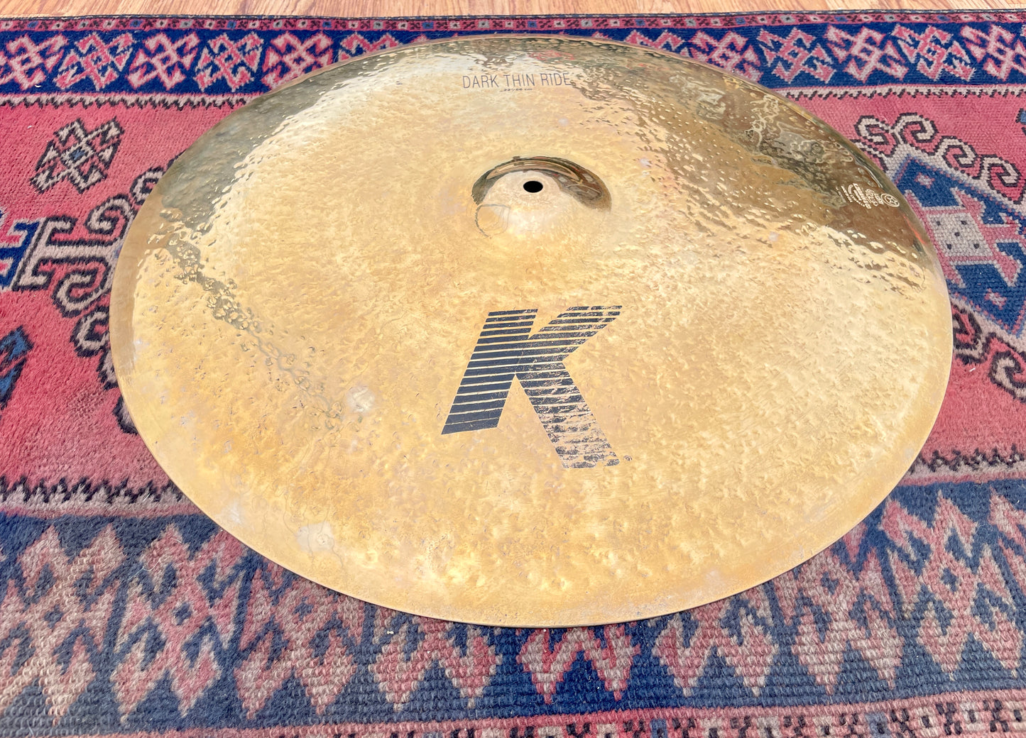 No Longer Made 22" Zildjian K Dark Thin Ride Cymbal 2540g *Video Demo*