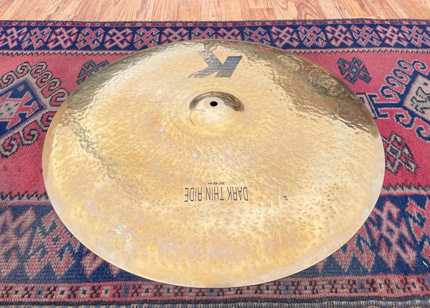 No Longer Made 22" Zildjian K Dark Thin Ride Cymbal 2540g *Video Demo*