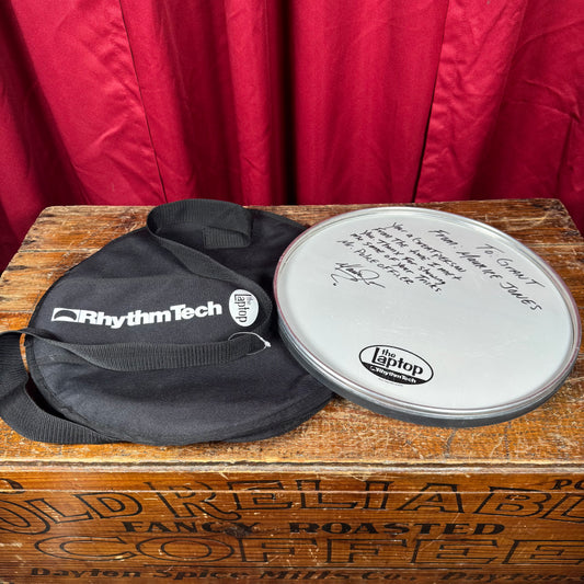 RhythmTech The Laptop Brushes Practice Pad with Active Snare