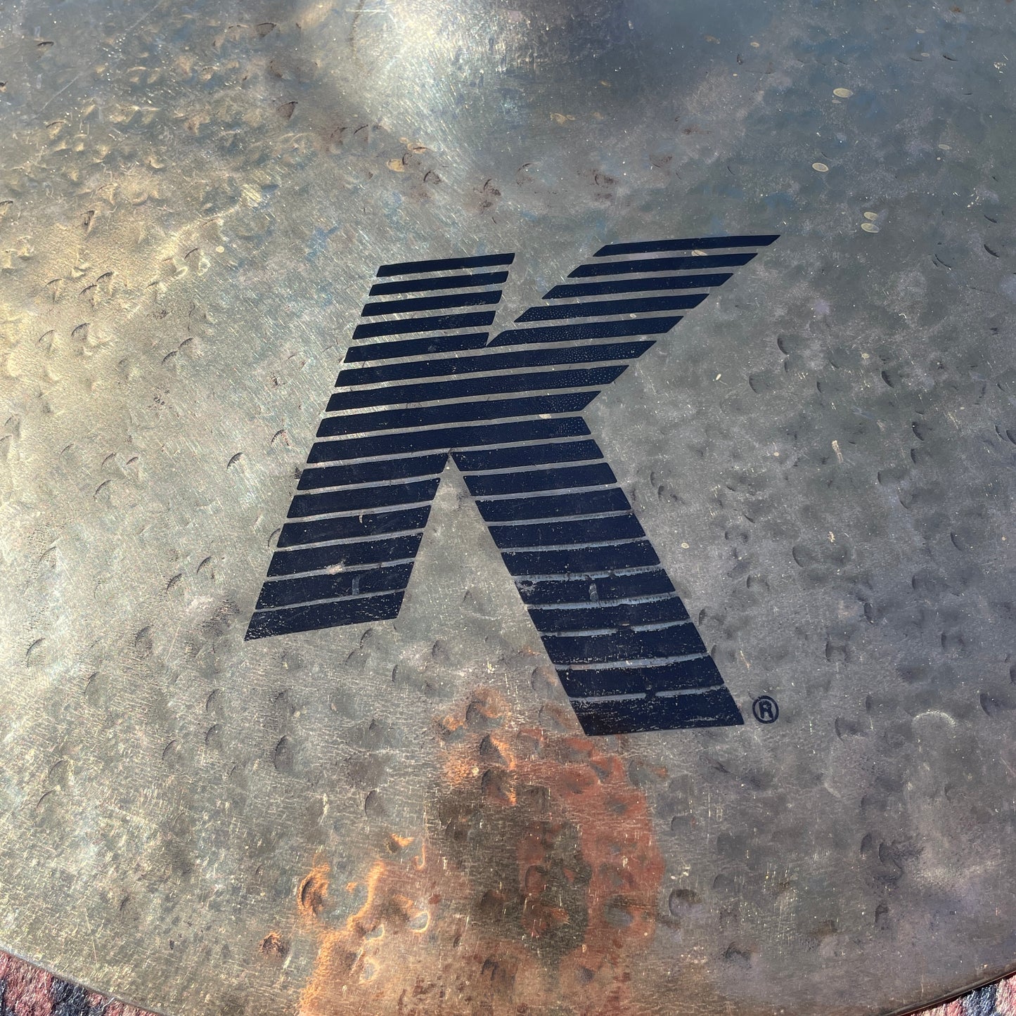 Rare No Longer Made 19" K Zildjian Dark Thin Crash Ride Cymbal w/ Rivets 1486g *Video Demo*