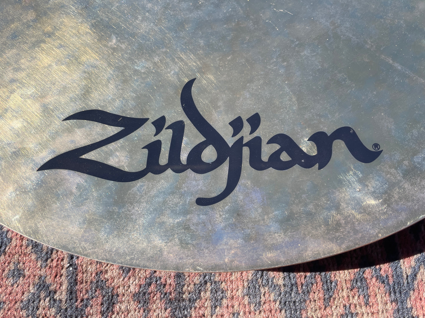 Rare No Longer Made 19" K Zildjian Dark Thin Crash Ride Cymbal w/ Rivets 1486g *Video Demo*