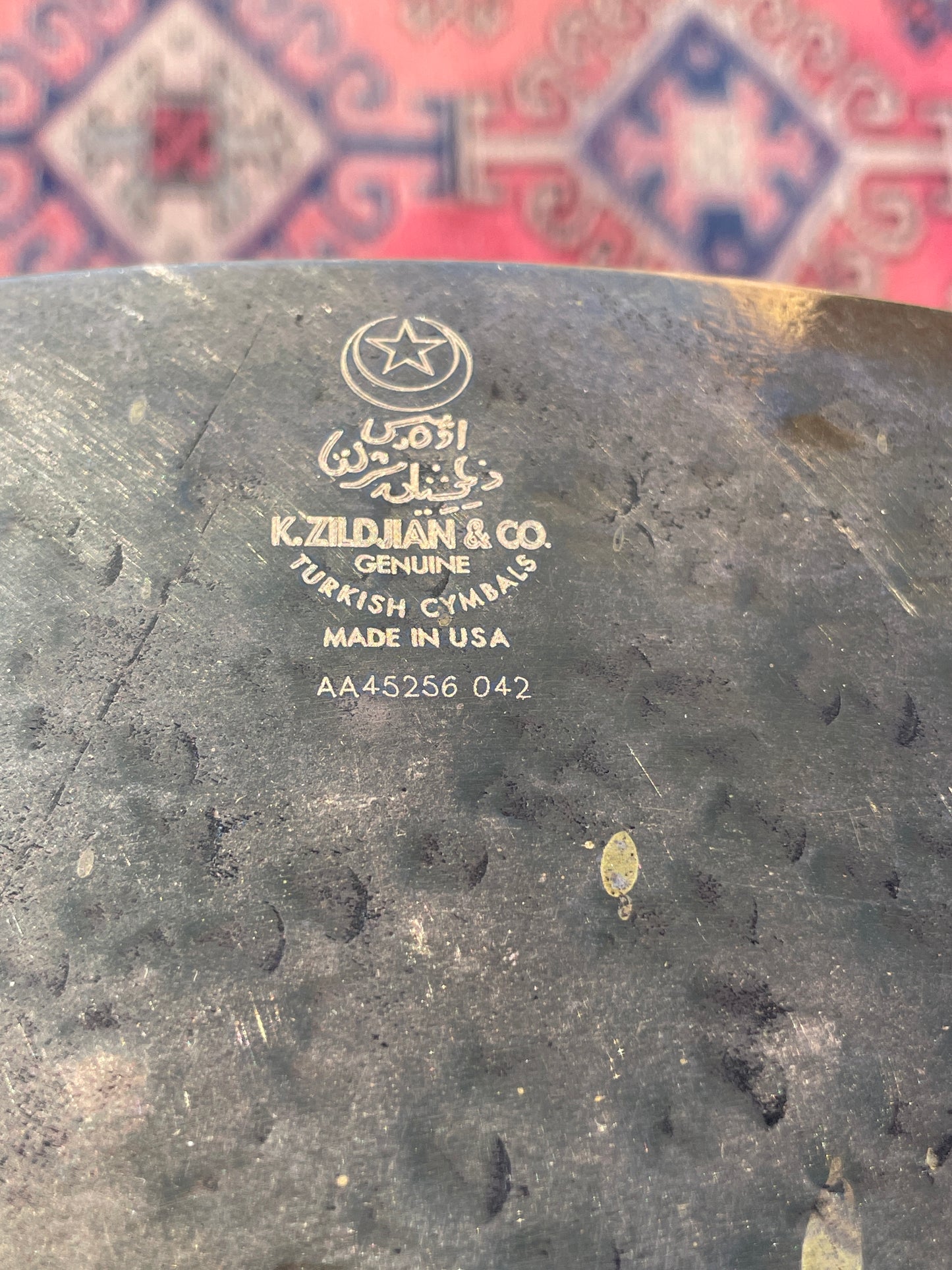Rare No Longer Made 19" K Zildjian Dark Thin Crash Ride Cymbal w/ Rivets 1486g *Video Demo*
