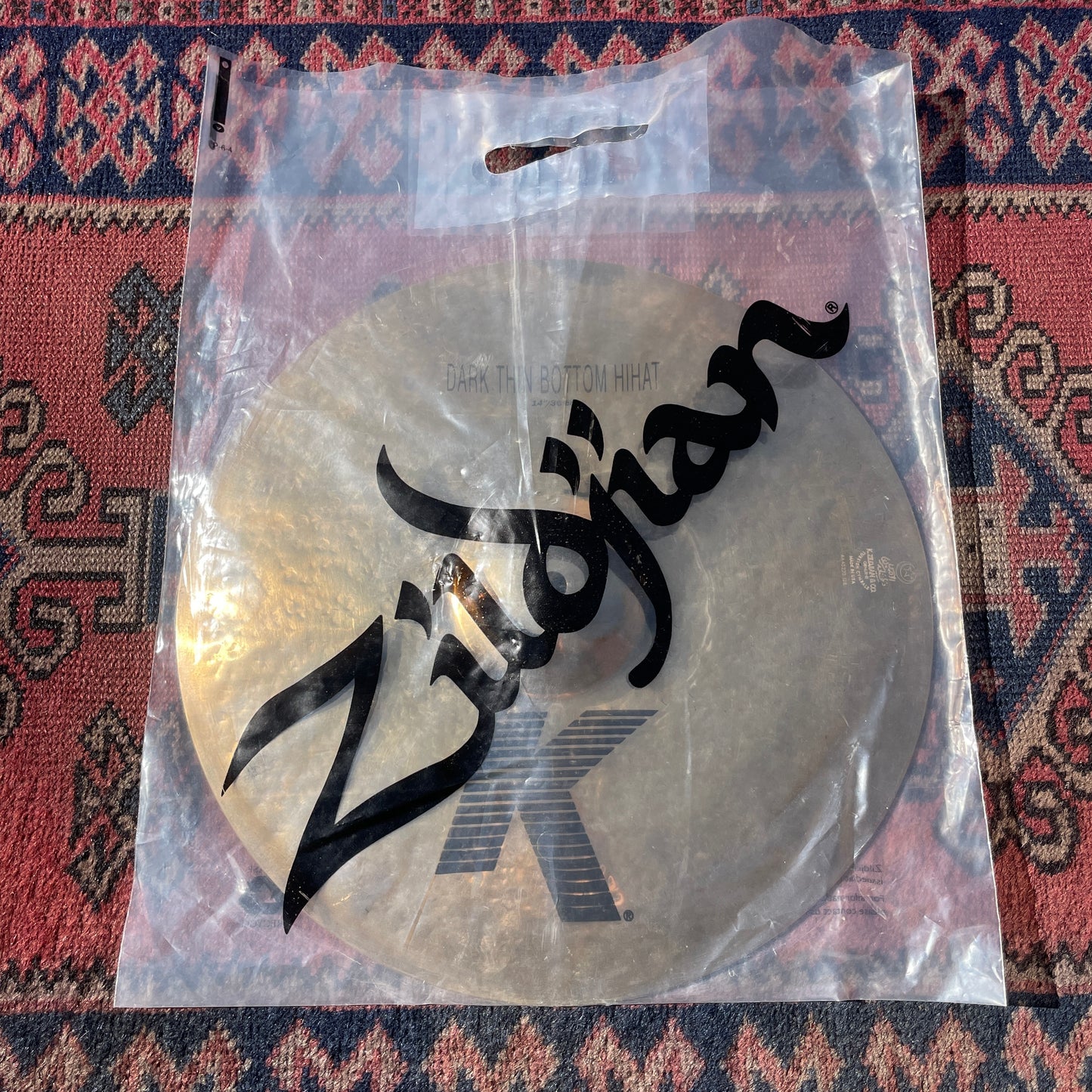 Rare No Longer Made 14" Zildjian K Dark Thin Hi-Hat Cymbal Pair 846g/970g *Video Demo*