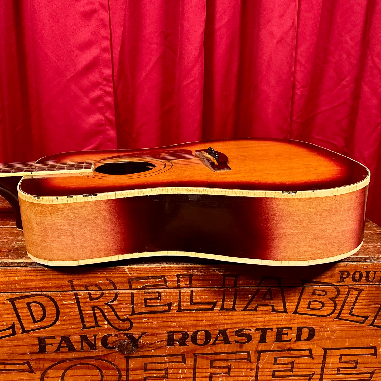 1950s Premier A300 Dreadnought Acoustic Guitar Sunburst