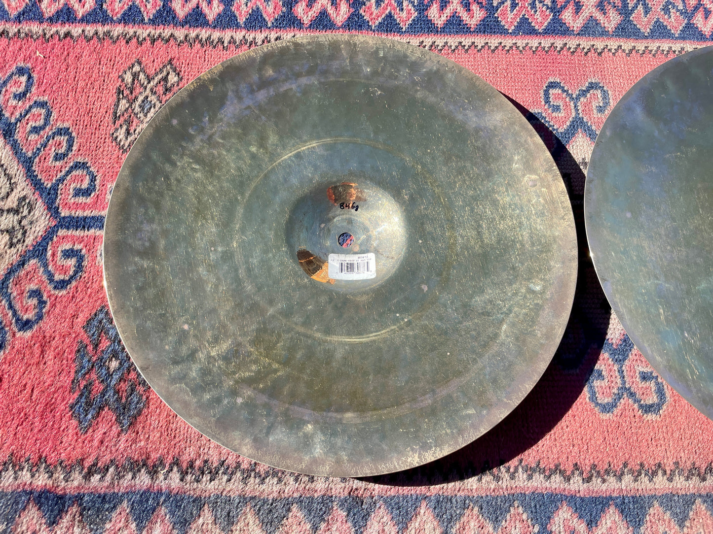 Rare No Longer Made 14" Zildjian K Dark Thin Hi-Hat Cymbal Pair 846g/970g *Video Demo*