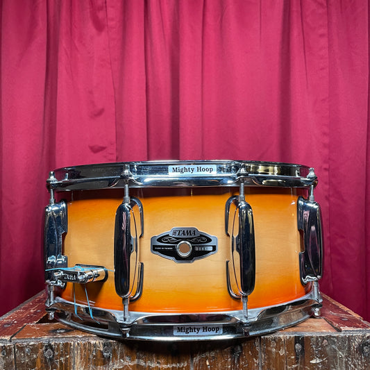 2000s Tama 6.5x14 AM265 Artwood Snare Drum Caramel Sunburst