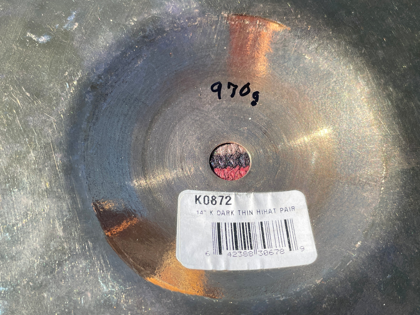 Rare No Longer Made 14" Zildjian K Dark Thin Hi-Hat Cymbal Pair 846g/970g *Video Demo*