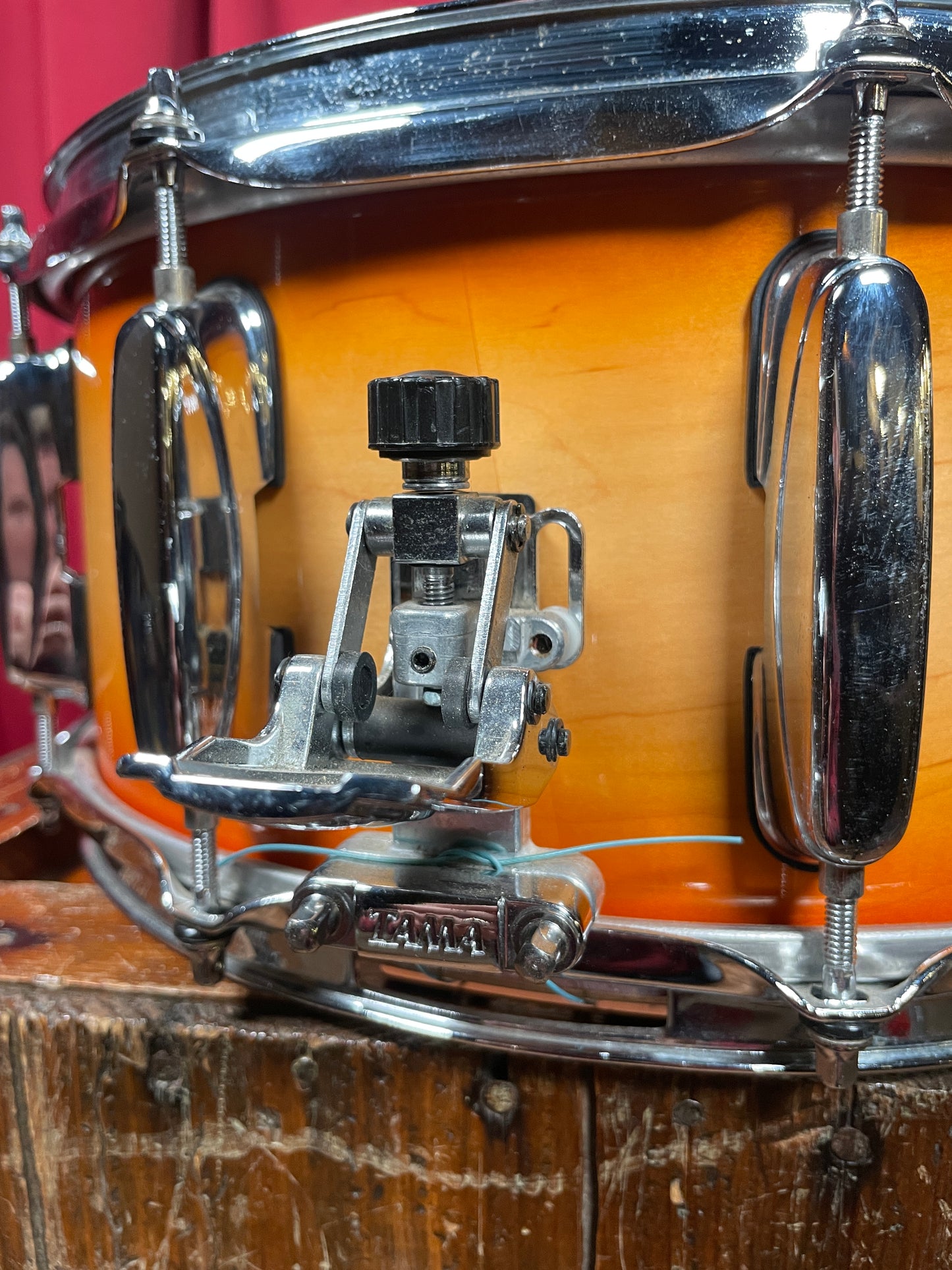 2000s Tama 6.5x14 AM265 Artwood Snare Drum Caramel Sunburst