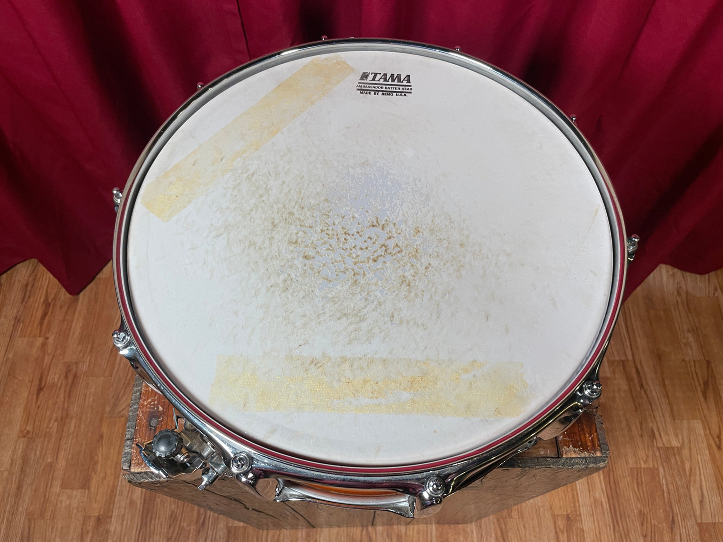 2000s Tama 6.5x14 AM265 Artwood Snare Drum Caramel Sunburst