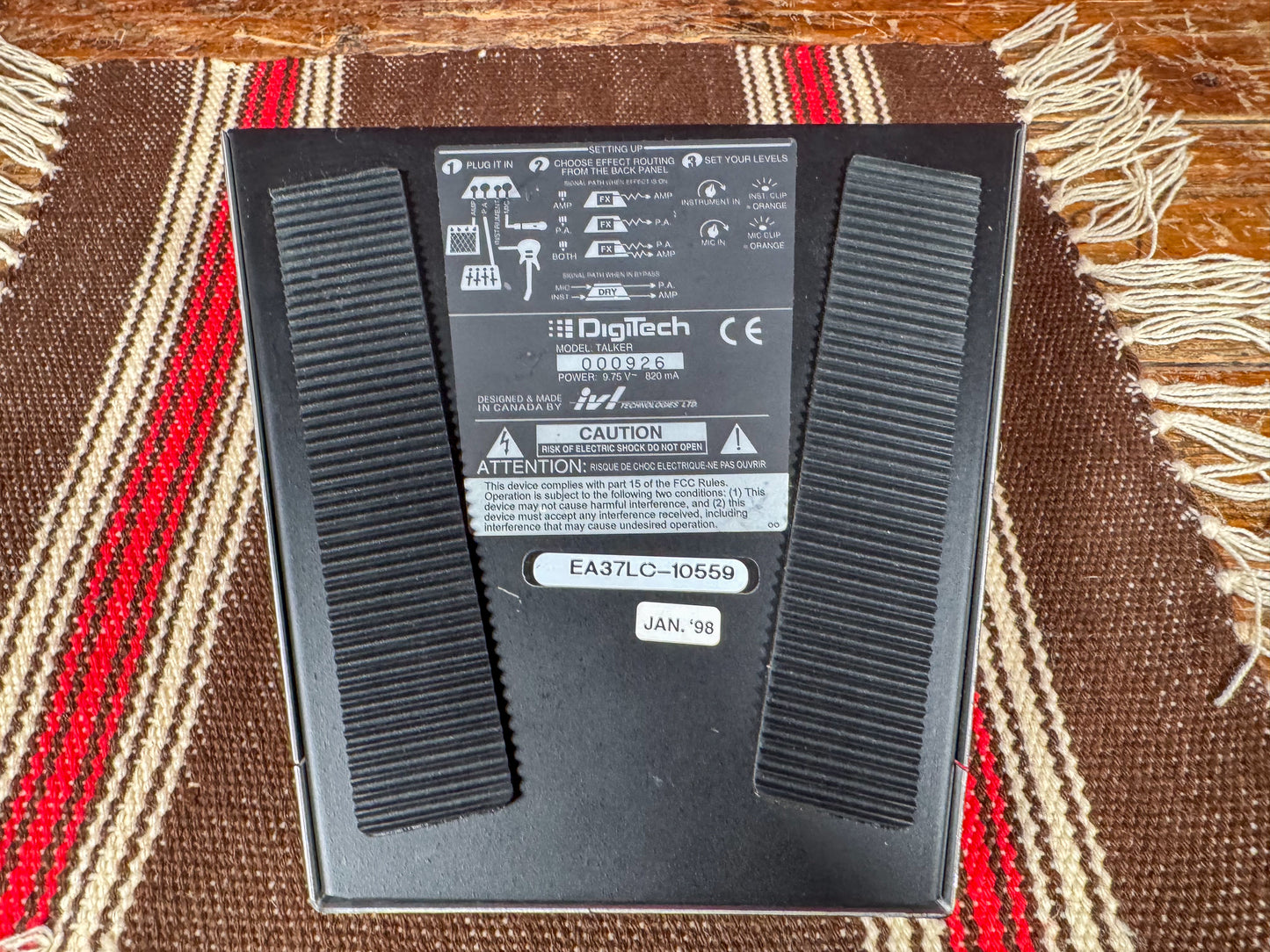 Digitech Talker Advanced Vocal Synthesizer Guitar / Vocal Pedal