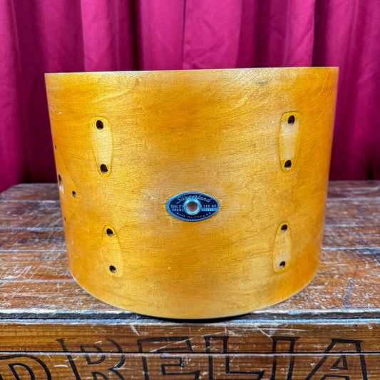 1970s Slingerland 9x13 Tom Drum Shell Single Natural 5-Ply