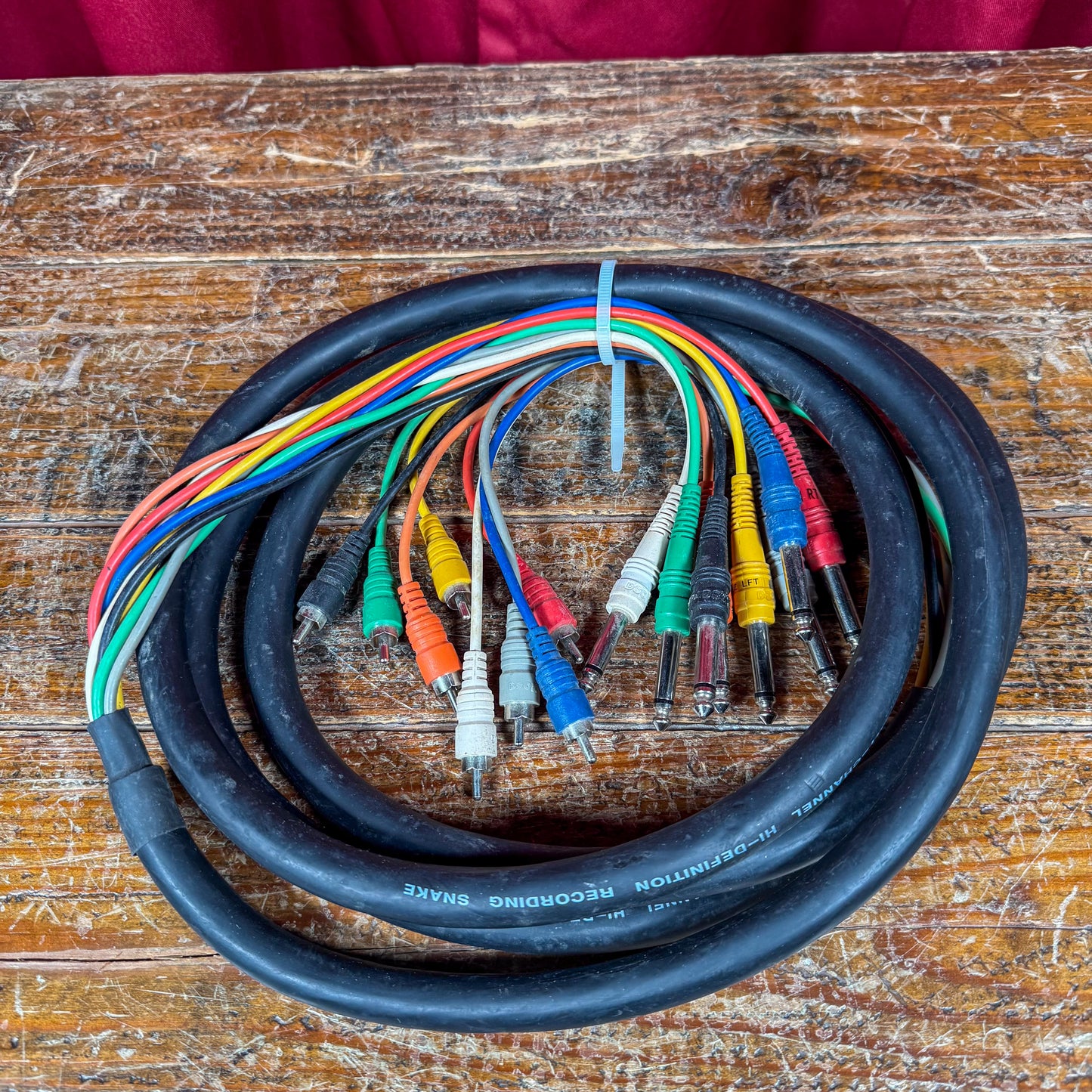 Hosa CPR-803 1/4" TS to RCA(m) Cable Snake 3m