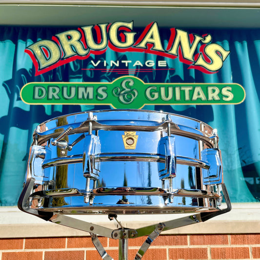 1960s Ludwig 5x14 Supra-Phonic 400 Snare Drum Supraphonic COB Hoops