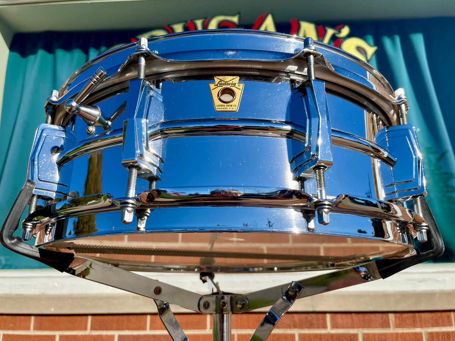 1960s Ludwig 5x14 Supra-Phonic 400 Snare Drum Supraphonic COB Hoops