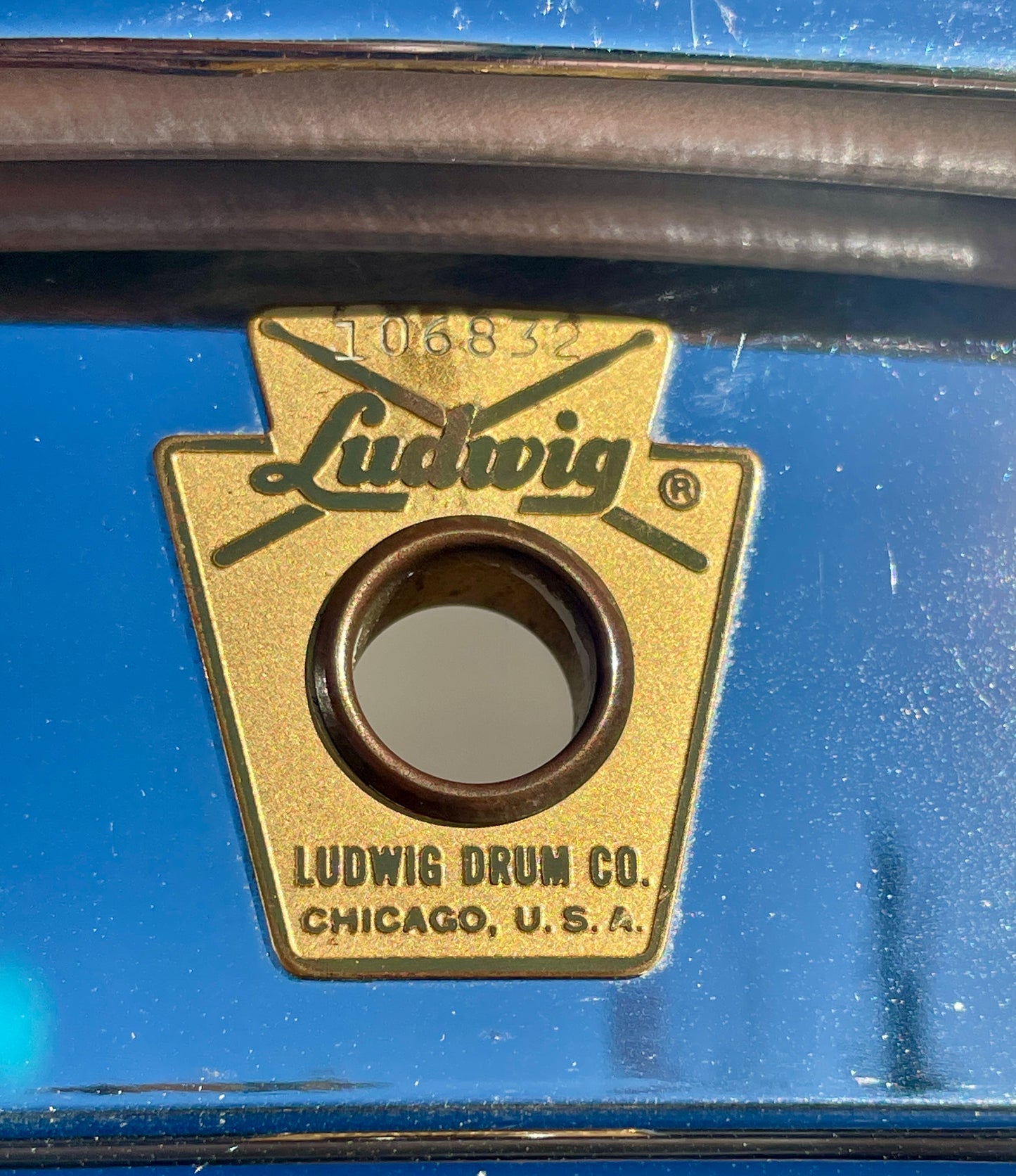 1960s Ludwig 5x14 Supra-Phonic 400 Snare Drum Supraphonic COB Hoops