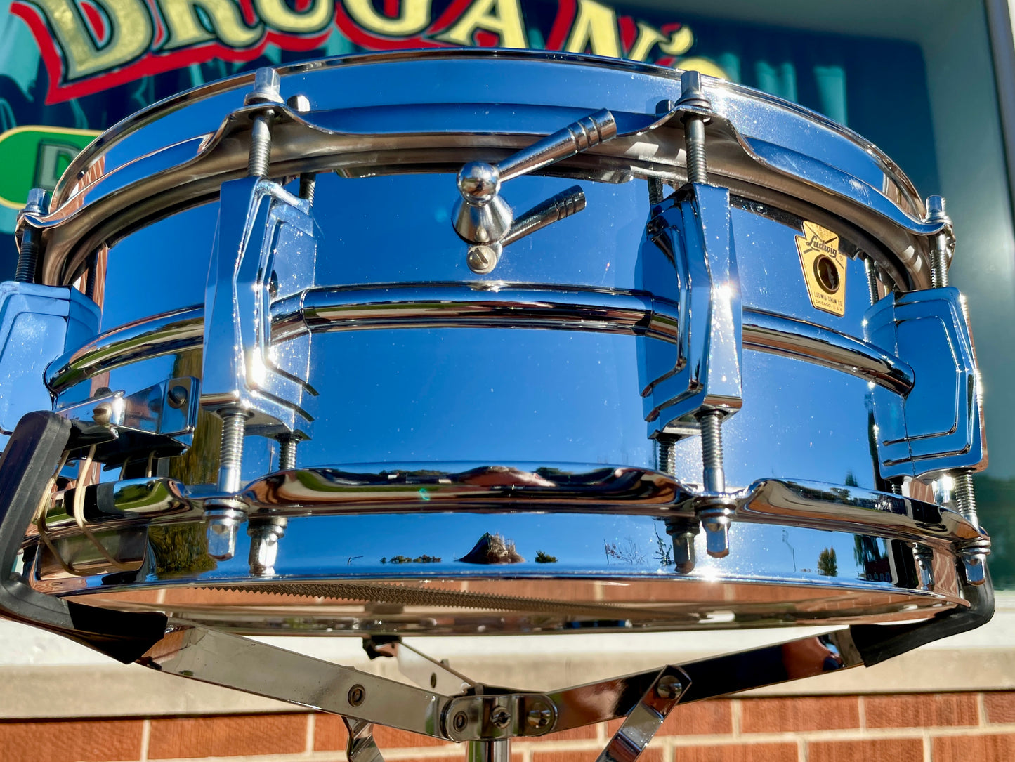 1960s Ludwig 5x14 Supra-Phonic 400 Snare Drum Supraphonic COB Hoops