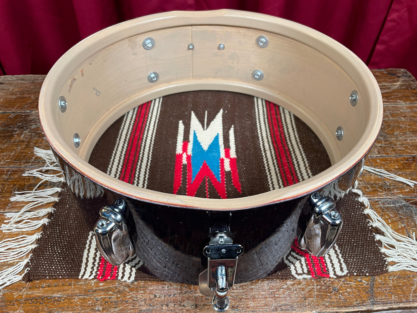 1960s Slingerland 5.5x14 Special Student Model No. 159 Snare Drum Blue Sparkle