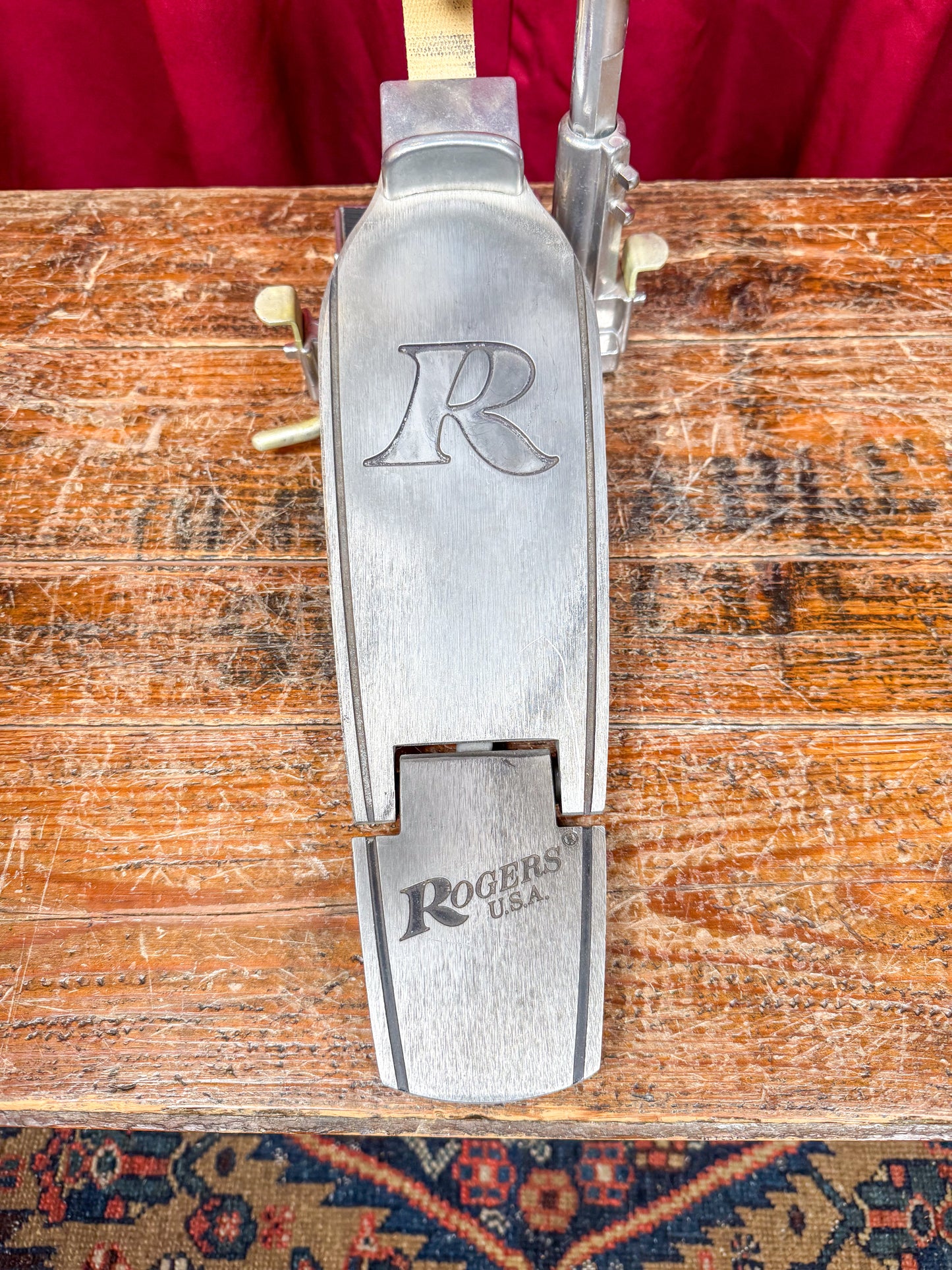 1970s Rogers Big R Supreme Foot Pedal Bass Drum Pedal Part No. 54-7000